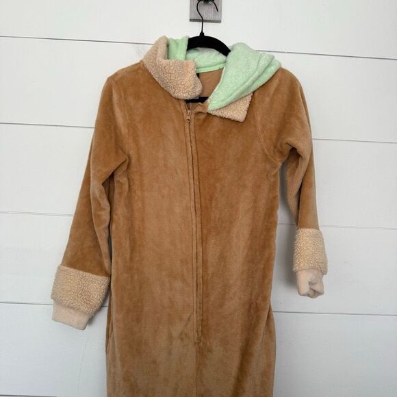 Star Wars Other - Star Wars Adult Small Grogu One Piece Pajama Zip Up Hooded
